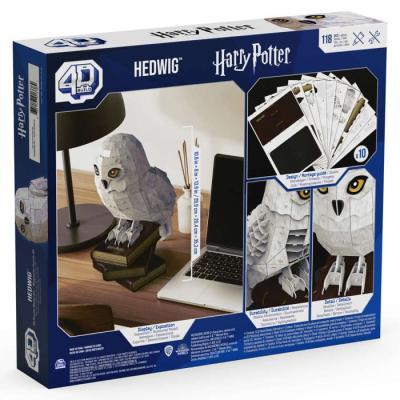 Puzzle SPIN MASTER HEDWIGE Harry Potter 4D Build - Dimensions compactes