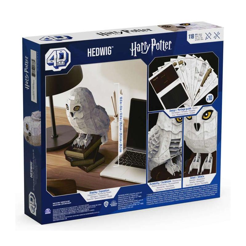 Puzzle SPIN MASTER HEDWIGE Harry Potter 4D Build - Dimensions compactes