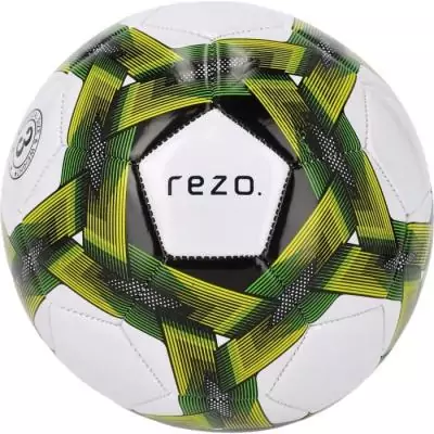 Ballon de football REZO PVC Taille 3 Jaune bicolore - Résistant