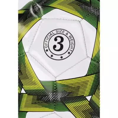 Ballon de football REZO PVC Taille 3 Jaune bicolore - Résistant