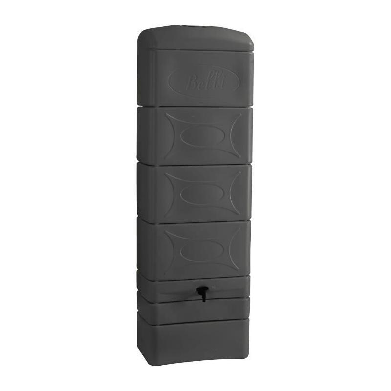 Récupérateur d'eau Déco - BELLI 300L Anthracite (60x34x183 cm)