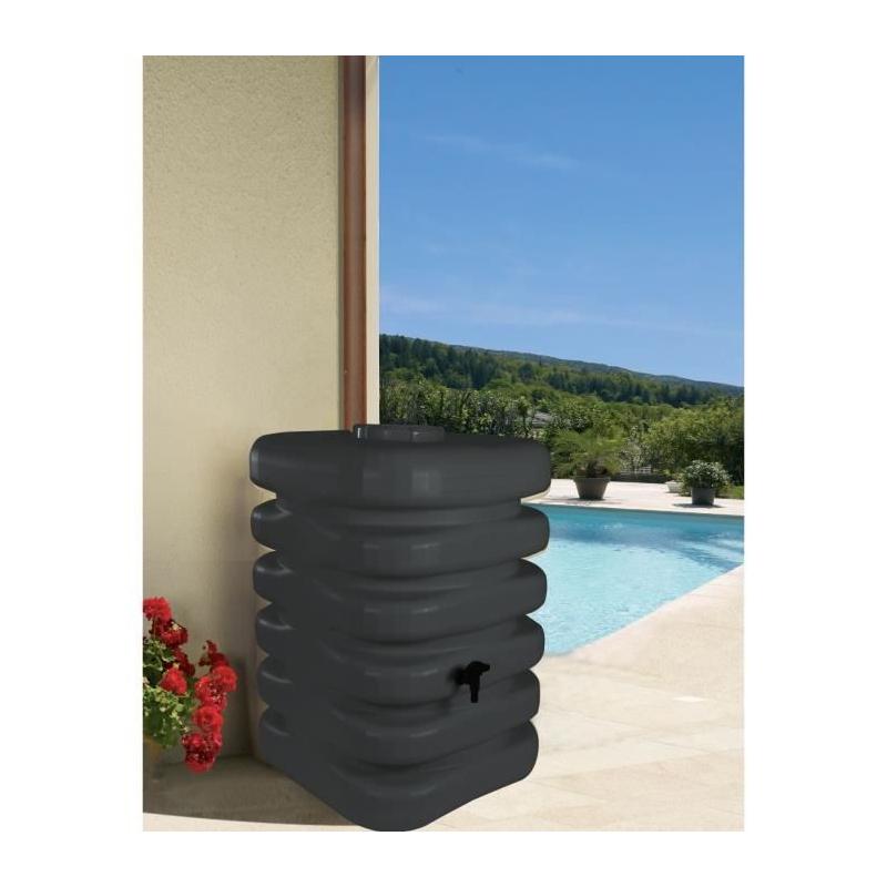 Récupérateur d'eau BELLI Cubique Anthracite 350L