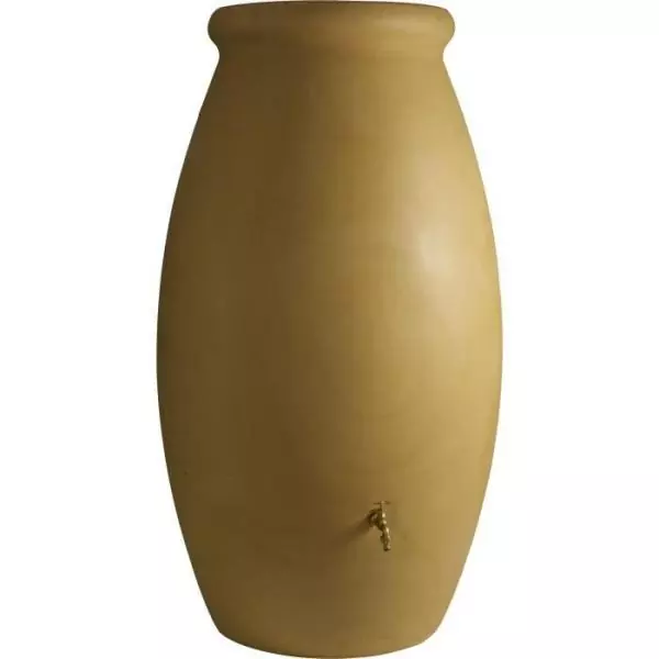 Récupérateur d'eau Jarre rotomoulé - BELLI - 500 L - Beige
