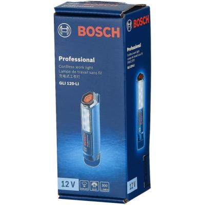 Lampe Bosch Professional GLI 12V-300: 300 lumens, jusqu'à 9h d'éclairage