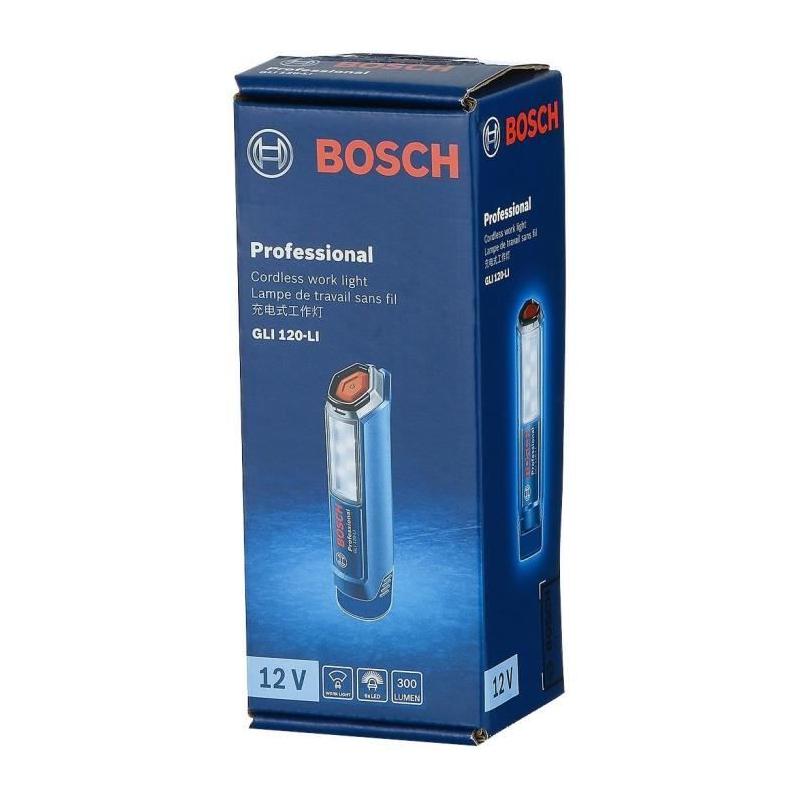 Lampe Bosch Professional GLI 12V-300: 300 lumens, jusqu'à 9h d'éclairage