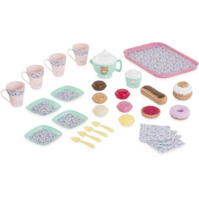 Accessoires poupons COROLLE - Ma Dinette Thé et Goûter - 30 accessoires