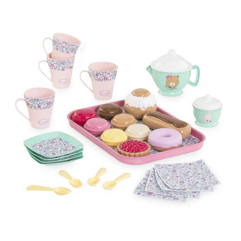 Accessoires poupons COROLLE - Ma Dinette Thé et Goûter - 30 accessoires