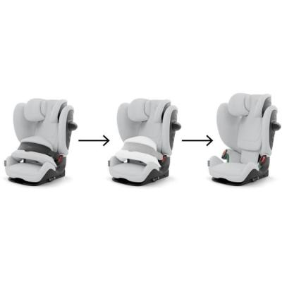 Siège auto CYBEX Pallas G2 - Fog Grey - Dimensions compactes