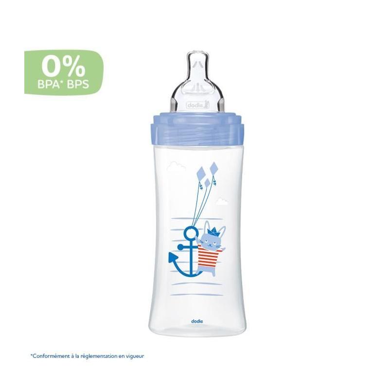 Biberon Dodie Sensation+ Anti-Coliques Lapin 330ml - Idéal pour les bébés de plus de 6 mois