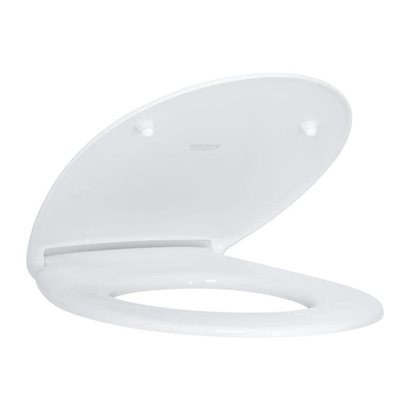 Abattant WC GROHE Bau Ceramic Blanc Alpin - SoftClose - Dimensions compactes