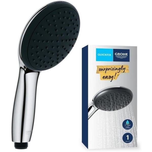 Pommeau de douche - GROHE Vitalio Start 110 27940001 - 1 jet Pluie - Economie d'eau - Procédé anti-calcaire - Chromé