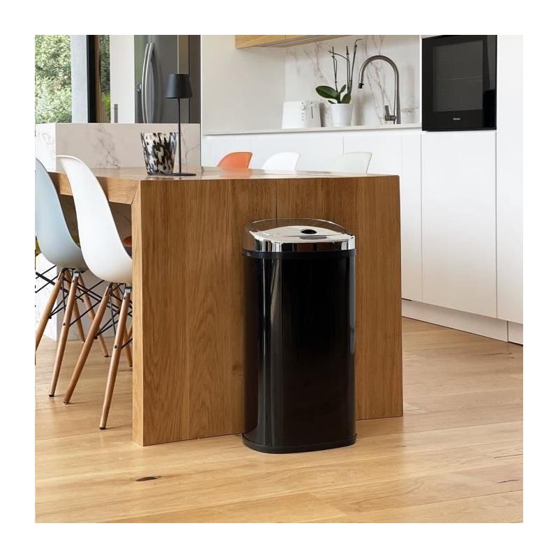 Poubelle de cuisine automatique LARGO KITCHEN MOVE 42L - Noir brillant