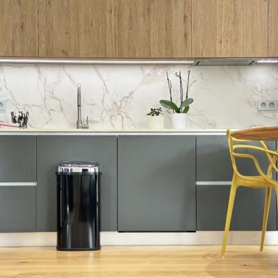 Poubelle de cuisine automatique LARGO KITCHEN MOVE 42L - Noir brillant