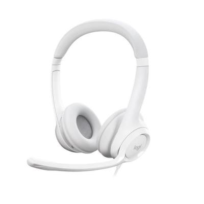 Casque Filaire Logitech H390 Blanc - Stéréo, Microphone Antibruit