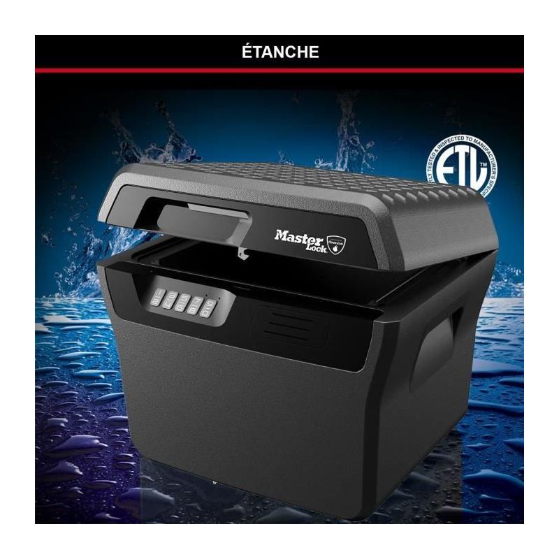 Caisse de Sécurité Anti-feu - MASTER LOCK - 18,5L - Combinaison Electronique
