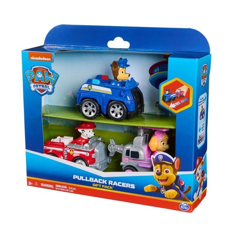Pack de 3 véhicules rétro friction La Pat' Patrouille - Figurine miniature
