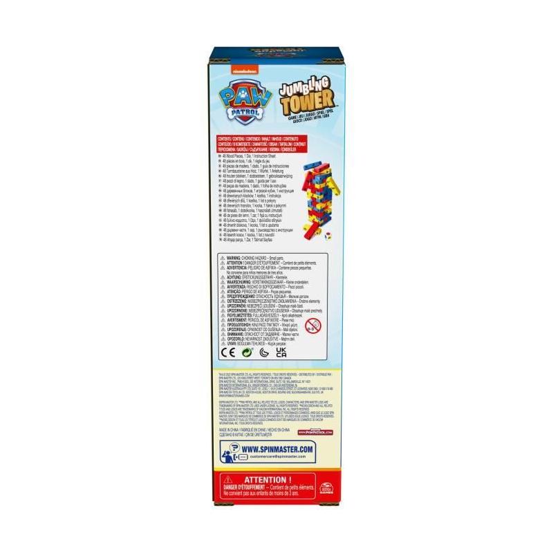 JEU DE PLATEAU SPIN MASTER TOUR JENGA La Pat' Patrouille
