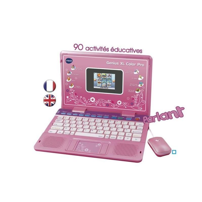 Ordinateur bilingue VTECH Genius XL Color Pro Rose - 6-11 ans