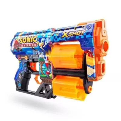 Lanceur de fléchettes X-SHOT Dread SONIC - Double canons rotatifs - Capacité 12 fléchettes