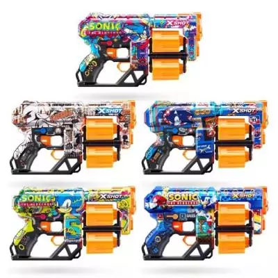 Lanceur de fléchettes X-SHOT Dread SONIC - Double canons rotatifs - Capacité 12 fléchettes