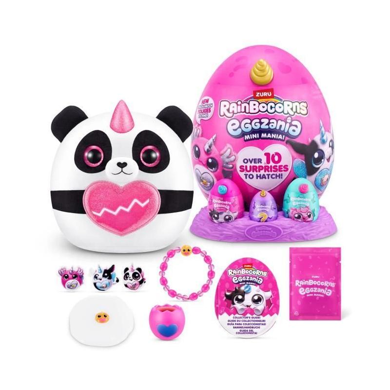 Peluches surprises ZURU - Eggzania Mini Surprise S1 - 10 surprises - 6 modèles - Moelleuse