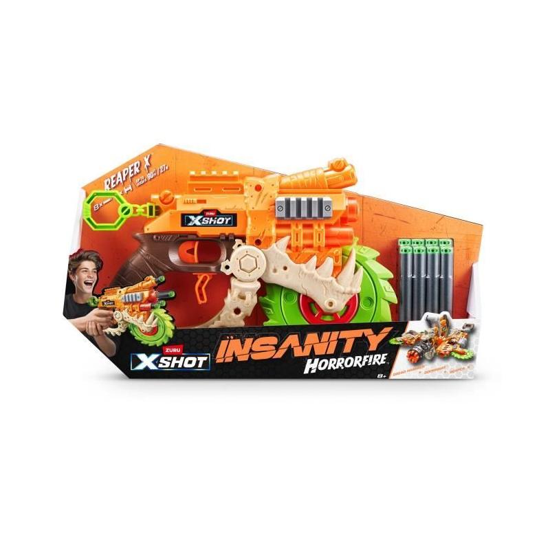 Lanceur de fléchettes ZURU X-SHOT Horrorfire Reaper-X - Action fun!