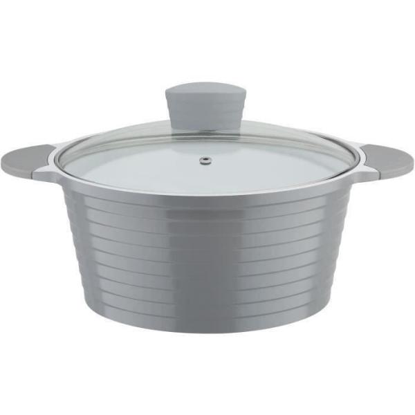 GSW Marmite revetement en céramique Greblon a induction Bolero Grey - 28 cm