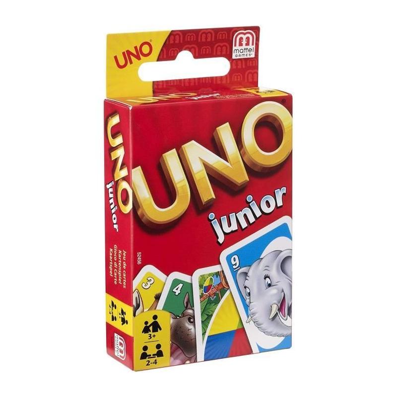 Jeu de Cartes pour Enfants Uno Junior - Dès 3 ans - Facile et Amusant