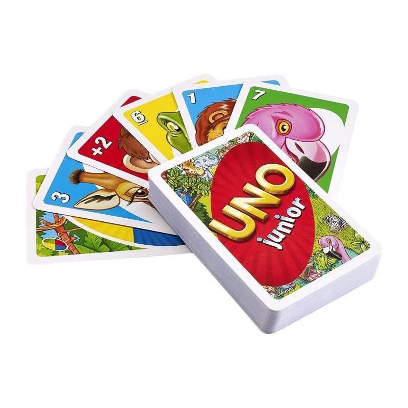 Jeu de Cartes pour Enfants Uno Junior - Dès 3 ans - Facile et Amusant