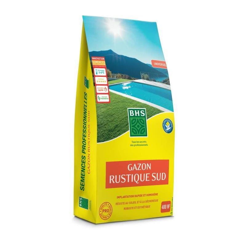 Gazon Rustique Sud - 10kg | Fétuque élevée | Résistant & Homogène
