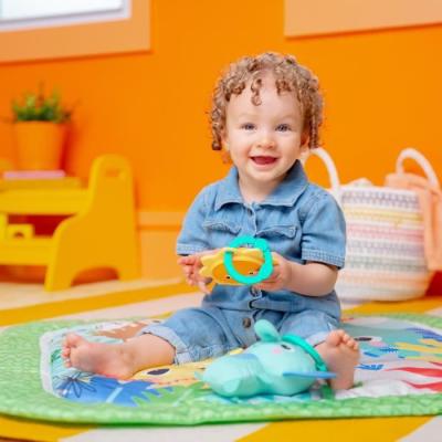Tapis de sol éveil bébé évolutif pliable Jungle Vert