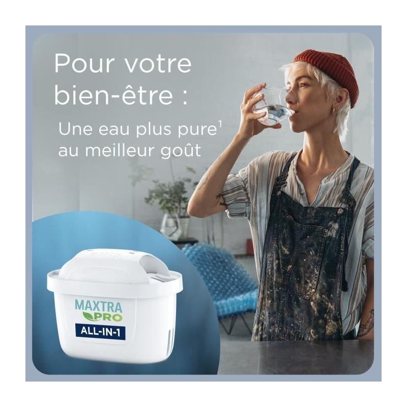 Carafe filtrante BRITA Style grise (2,4L) avec MAXTRA PRO : pureté garantie