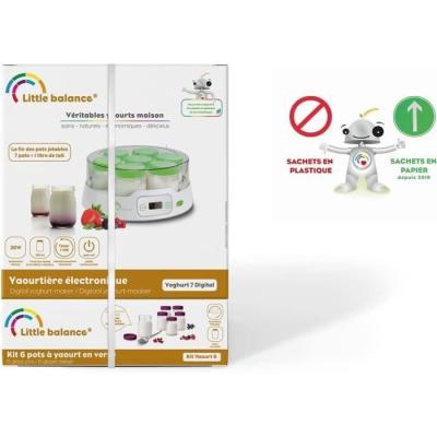 Yaourtière LITTLE BALANCE - Digital - 7 pots + 6 pots additionnels