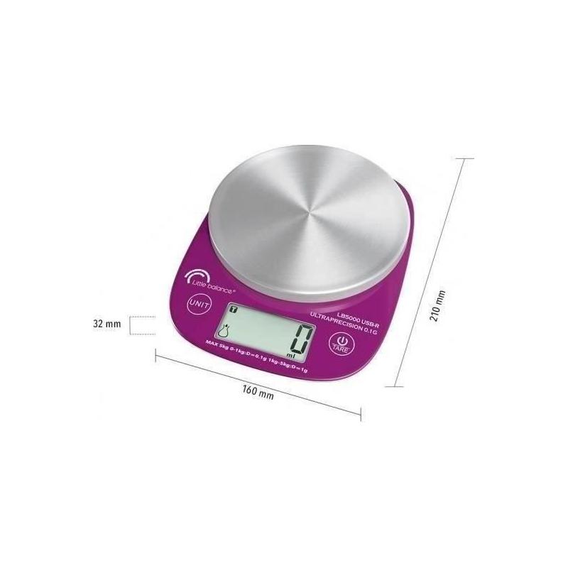 Balance culinaire LB 5000 Pro Inox 5.1 - Ultra précision - Réparable