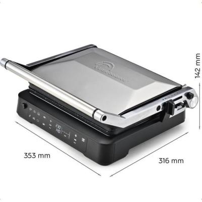 Grill viande LITTLE BALANCE 2000W - 6 positions - Aluminium / Noir