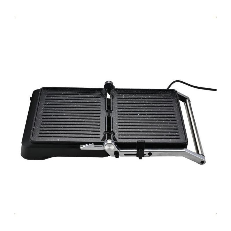 Grill viande LITTLE BALANCE 2000W - 6 positions - Aluminium / Noir