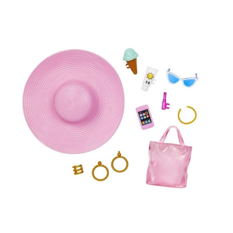 Barbie Plage: Poupée blonde en maillot de bain et accessoires