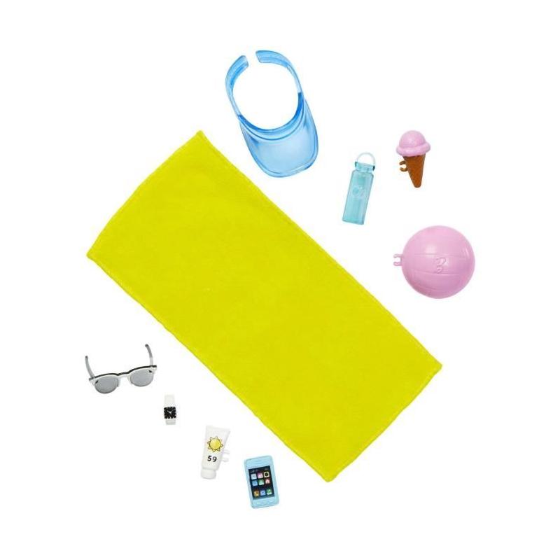 Poupée Barbie-Ken Blonde: Short de Bain et Accessoires Plage