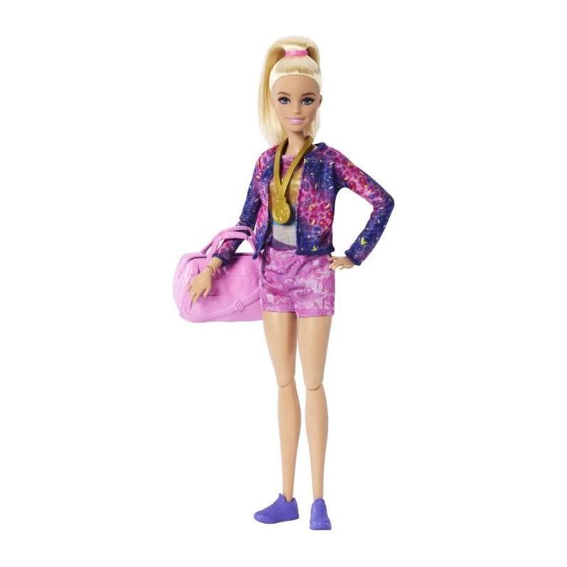 Coffret Barbie Gymnastique avec plus de 10 accessoires - Poupée incluse