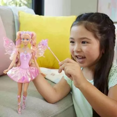 Poupée Barbie Fée-Ailes Et Changement De Couleur 