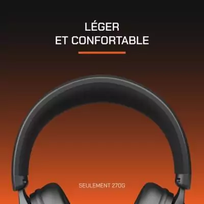 Casque gamer sans fil - NOVA GAMING - Atlas - Micro amovible - LED RGB - Noir