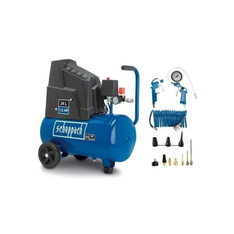 Compresseur 24 L - Scheppach - HC26o : Compact et puissant