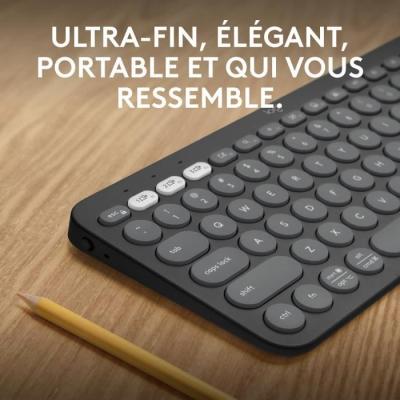 Clavier Logitech Pebble Keys 2 K380s - Bouton Easy-switch - Noir