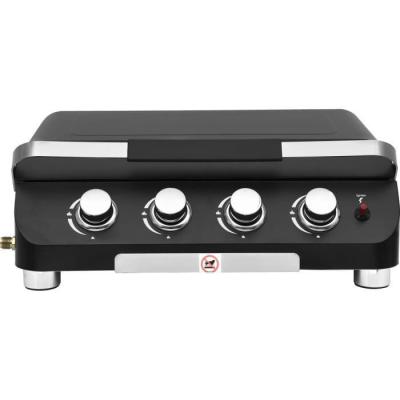 Plancha à gaz COOKING BOX PALMA - 4 feux - Noir - 70 x 55 x 29 cm