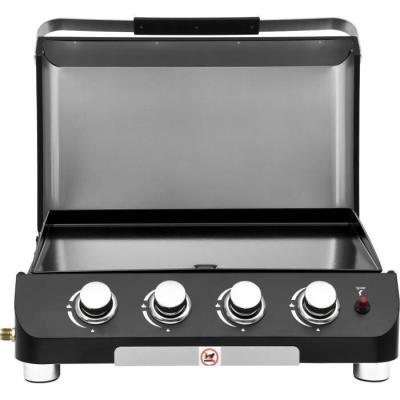 Plancha à gaz COOKING BOX PALMA - 4 feux - Noir - 70 x 55 x 29 cm