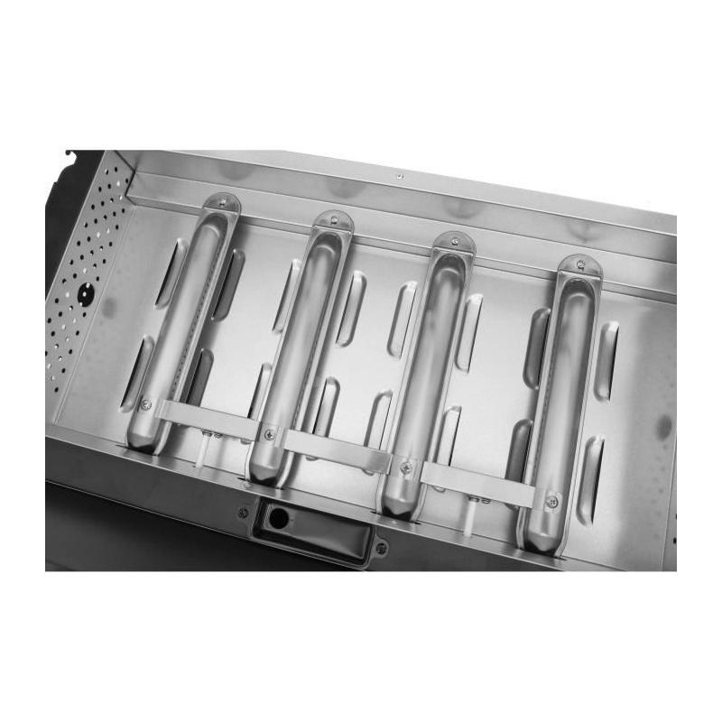 Plancha à gaz COOKING BOX PALMA - 4 feux - Noir - 70 x 55 x 29 cm