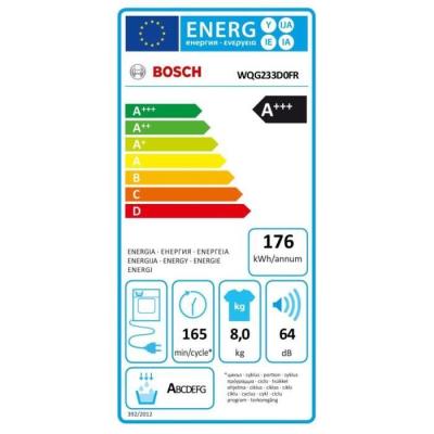 Sèche-linge pompe à chaleur Bosch WQG233D0FR SER6