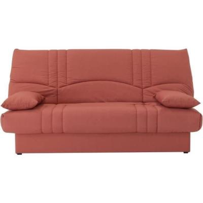 Banquette clic clac 3 places - Tissu Terracotta - Style contemporain