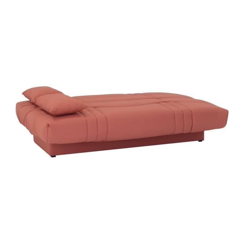 Banquette clic clac 3 places - Tissu Terracotta - Style contemporain