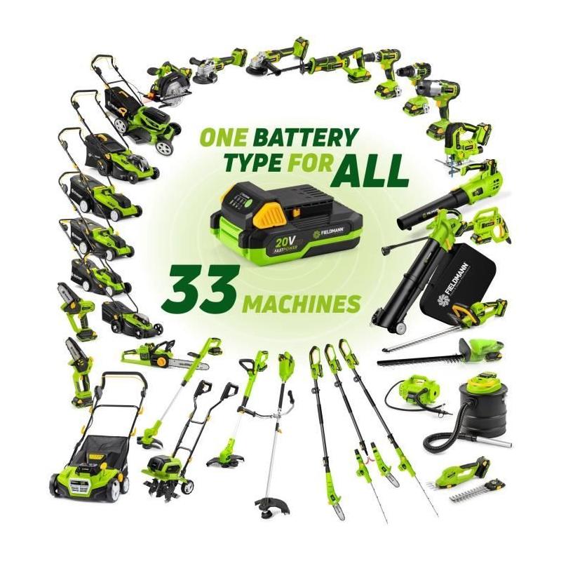 Batterie FIELDMANN - 20V - 8Ah, Compacte et Performante!